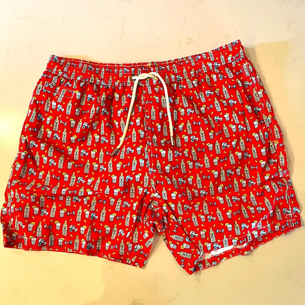 MC2 Saint Barth Mens micro Gin Gym print Swim Shorts